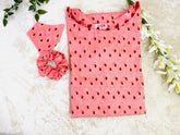 Peach cotton kurti - kasumi.in
